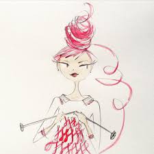 The collections that we design in inis meáin are inspired by the traditional dress of the islanders & our environment — with a touch of luxury. Friday Night Knitter Knitting Sketch Yarnhair Knitting Illustration Crochet Art Knitting Art