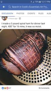 Baked Ham In 2019 Air Fryer Recipes Air Fry Recipes