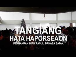 Yakni menerangkan mengenai allah bapa dan pencipta, mengenai allah anak dan penebusan, serta mengenai allah roh kudus dan pengudusan. Tangiang Hata Haporseaon Pengakuan Iman Rasuli Bahasa Batak Gereja Hkbp Youtube