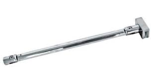 Crl round support bar set 19mm diameter, 1300mm long glass to wall mount chrome. Wall Ceiling To Glass Support Bar Glass Shower Shower Screen Bar Bathroom