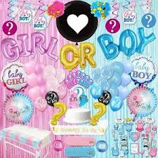 Revelacion De Sexo Para Bebe Decoracion Globos Accesorios De La Foto 150 Pcs Set 797112520587 Ebay