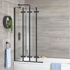 Check spelling or type a new query. Milano Nero Black Folding Bath Screen