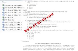 Soal ulangan harian matematika kelas 6 semester 2 kurikulum 2013 revisi 2018. Download Soal Tematik Kelas 6 Kurikulum 2013 Revisi Info Pendidikan Terbaru
