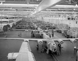 Assembly Line At Willow Run 1942 Wwii Fighter Planes Wwii Airplane Wwii Bomber