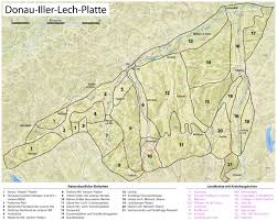 Iller, lech, isar, inn fließen rechts zur donau hin. Donau Iller Lech Platte