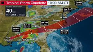 Over the weekend, claudette turned deadly when at least 13 people, including. Watch Out For Tropical Storm Claudette This Father S Day Weekend The Points Guy