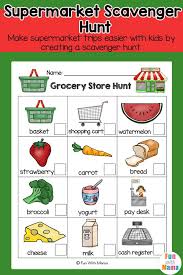These fun activities use our free easter printables to save you on prep work! Grocery Store Scavenger Hunt Template Fun With Mama