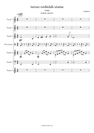 Sebagai satu kenangan c bm. Free Sheet Music Taman Rashidah Utama By Wings Play And Download Any Time