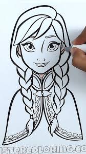 Today We Will Coloring Princess Anna Of Arendelle From Walt Disney Frozen 2 Movie Free C Coloring Pages Disney Princess Coloring Pages Toy Story Coloring Pages