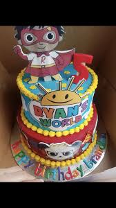 We sing happy birthday songs,. Ryan S World Cake Birthday Cake Kids Boys Birthday Cake Kids Ryan Toys