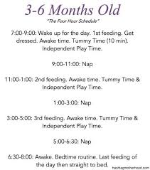 birth to 6 months baby schedule family ideas baby