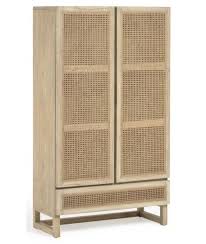 Bei antiken kolonialstilmöbeln werden elemente verwendet, die einst indische herrenhäuser schmückten. Ivrose Schrank Schrank In Massivholz Und Rattan Rustikalen Kolonialstil