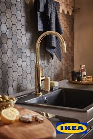 The Golden Kitchen Faucet Interior Design Kitchen Kitchen Faucet Kitchen Fittings
