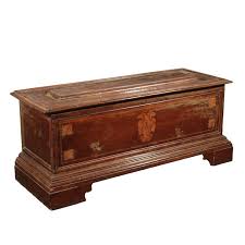 Storage Bench With Inlays Maple Walnut Italy 18th Century Antiques Italiantique Antiquarian Italianstyle Bench Banc Coffre Coffre Bancs