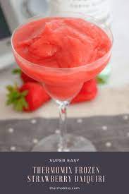 Thermomix Frozen Strawberry Daiquiri Recipe Frozen Strawberry Daiquiri Strawberry Daiquiri Frozen Daiquiri Recipe