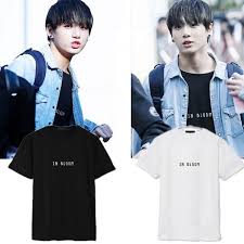 Kpop Bts T Shirt Bangtan Boys Jungkook Cartoon Logo Tshirts K Pop 2016 Fashion Classic Black White Cotton Shor Bts Clothing Bts Inspired Outfits Cartoon Shirts