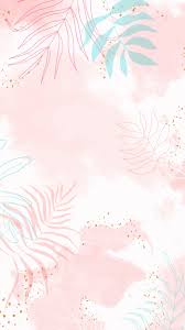 Download Premium Vector Of Pink Leafy Watercolor Mobile Phone Wallpaper Flower Background Wallpaper Watercolor Background Pastel Background Wallpapers