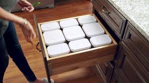 deep drawer organizer with oxo canister