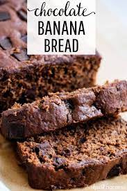 Double Chocolate Banana Bread Chocolate Banana Bread Chocolate Banana Banana Bread Recipes