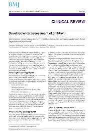 pdf developmental assessment of children