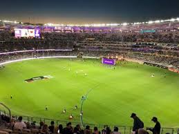 The state government owned stadium is located on. Optus Stadium Section 550 Home Of Freemantle Dockers West Coast Eagles