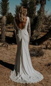 The best affordable boho wedding dresses with vintage and boho style. Long Sleeve Backless Wedding Dress Off 79 Felasa Eu