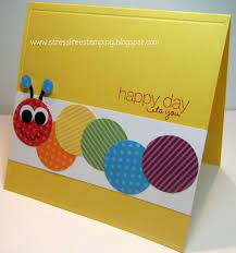 Children's online birthday cards can be sent to your kids, your friends and family's kids, or even grandchildren! Colorful Caterpillar Kids Birthday Cards Birthday Cards Diy Card Craft