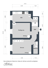 Charming Swedish Apartment Exhibiting An Original Floor Plan Freshome Com Small Apartment Plans Mother In Law Apartment House Plans