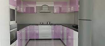 Modular Kitchens In Delhi Purple Kitchen Purple Kitchen Decor Slate Appliances Kitchen