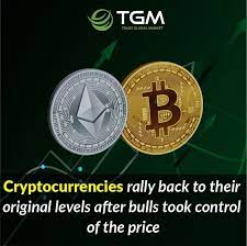 Cryptocurrencies Rally Back To Their Original Levels After Bulls Took Control Of The Price In 2021 Rally Capital Market Trading