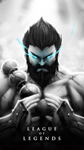 Udyr Skin Black And White Android Iphone Wallpaper Mobile Background League Of Legends Deviantart Lendas