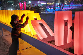 Keep checking rotten tomatoes for updates! The Domino Effect Interactive Installation Brightening Up Place Des Festivals This Winter