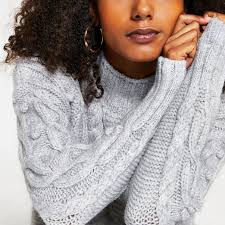 We love them dressed up with dresses and skirts or dressed down beneath a pair of denim shorts for a playful, edgy look! Grey Long Sleeve Cable Knit Jumper River Island