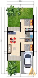 Rumah ini di bekali akomodasi 2 kamar tidur, kamar mandi, ruang keluarga menyatu dengan ruang tamu, serta dapur. Jual Desain Rumah Type 45 Minimalis 6 X 15 Satu Lantai Di Lapak Albab Studio Bukalapak