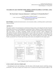 pdf is large scale seismic risk mitigation feasible central