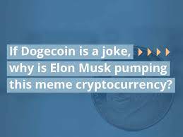 Elon musk (analiste göre, elon musk doge'yi aya göndermek istiyor. If Dogecoin Is A Joke Why Is Elon Musk Pumping This Meme Cryptocurrency Value The Markets