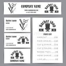 How do you know if you're paying more than the how much does a haircut cost? Hair Salon Barber Shop Vintage Business Cards And Prices Design Template Set Stock Vector Illustration Of Cards Beard 99212795