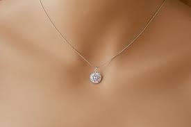 Made for you sterling silver 1/4 carat t.w. Single Diamond Necklace One Stone Necklace Diamond Pendant Etsy Single Diamond Necklace Diamond Necklace Simple Diamond Pendant