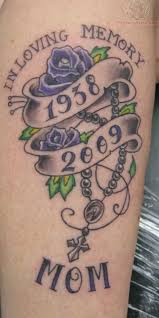 Some rose tattoos are being combined with names, quotes and other designs in order to have a personal touch. 22 Amazing Memorial Mom Tattoos