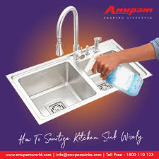 how to sanitize kitchen sink wisely