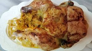 Roast the chicken for about 1 3/4 hours, basting with the juices every 20 minutes or so. Stuffed Chicken Roasted Stuffed Whole Chicken Bites N Pieces