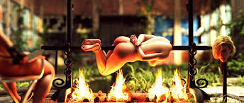 Spit Roasting the Meat - Dolcett for dinner | MOTHERLESS.COM ™