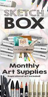 Monthly Art Supplies Delivered To Your Door Www Getsketchbox Com Sketch Box Art Supplies Art Tutorials