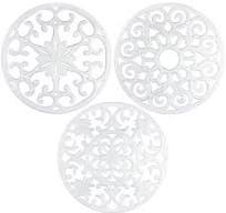 GASARÉ, Extra Large, Thick, 10" Silicone Trivets for Hot Dishes, Pots, and  Pans, Hot Pads for Countertops, Flexible, Dishwasher Safe, 10 x ¼ Inches,  ...