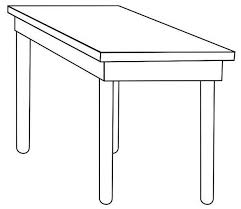 Simple Table Coloring Page Simple Table Coloring Pages Simple