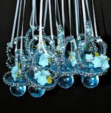I Hope These Come On Clear Or Orange Or Yellow The Person Wearing This Has A List Of Phrases They Need To Blue Baby Shower Baby Shower Diy Baby Shower Favors