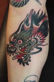 Pin By Rick On Flash Ideas Dragon Head Tattoo Traditional Tattoo Dragon Dragon Tattoo Designs