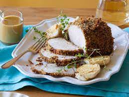 Season pork tenderloins liberally with salt and pepper, then with herbs de provence, pressing to get the herbs to adhere to the pork. Pioneer Woman Recipe For Pork Tenderloin With Mustard Cream Sauce Image Of Food Recipe