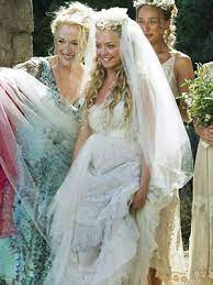 Google Image Result For Http Weddingbellsblog Com Wp Content Uploads 2009 09 Mamma Mia Wedding Dress Movie Wedding Dresses Fairytale Wedding Gown