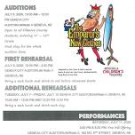 Missoula Children's Theater: Auditions & first rehearsal